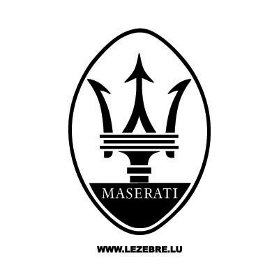Custom maserati logo iron on transfers (Decal Sticker) No.100220