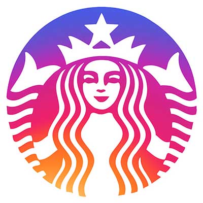 Custom starbucks logo iron on transfers (Decal Sticker) No.100822