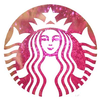 Custom starbucks logo iron on transfers (Decal Sticker) No.100824