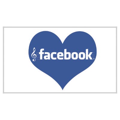 Custom facebook logo iron on transfers (Decal Sticker) No.100500
